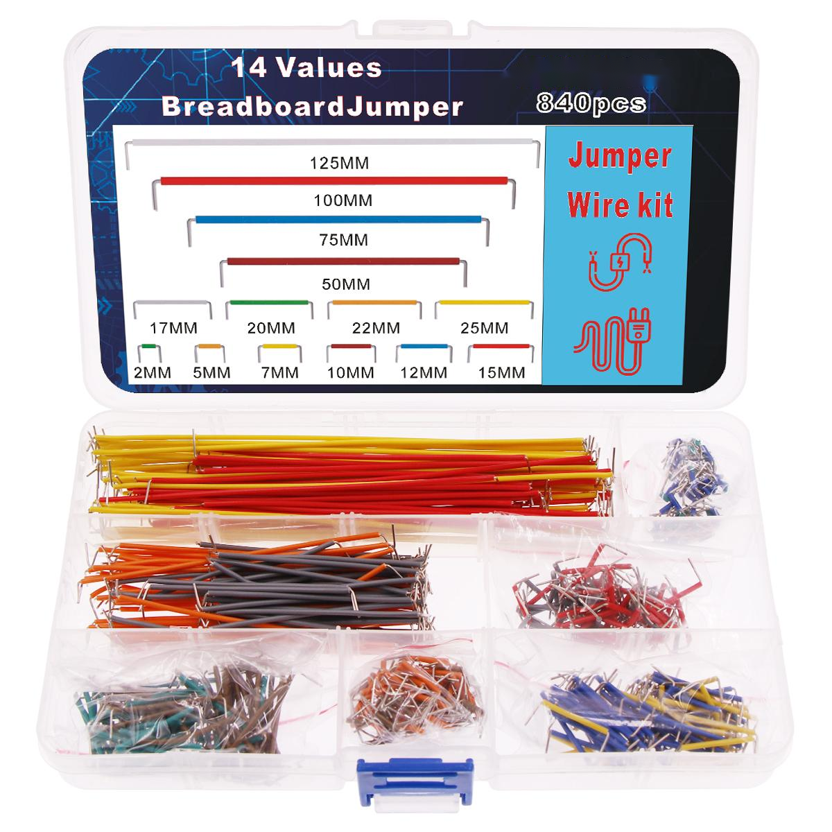 Breadboard Jumper Wire - 140Pcs 560Pcs 840Pcs Preformed Breadboard Jumper