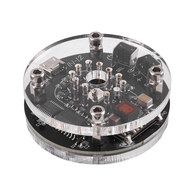 Diy Electronics Youtube - IN-12 Nixie Clock RGB Audio Electronic