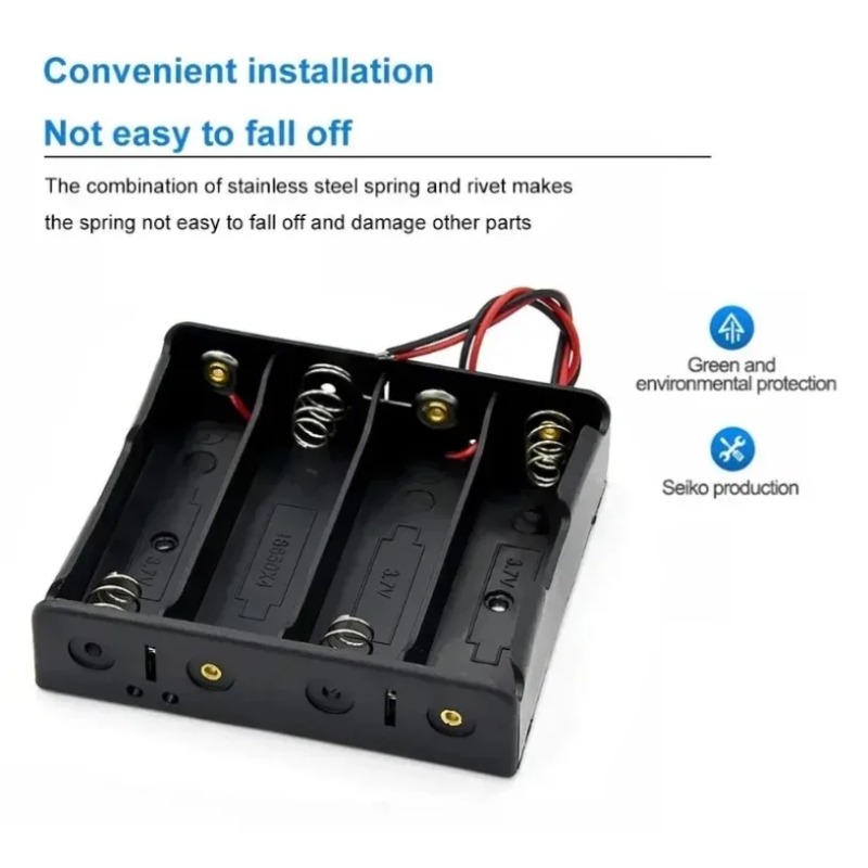 Useful Diy Electronics Projects - 1/2/3/4 Slots AA Battery Holder Case