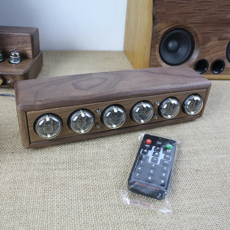 Diy Electronics Table - Luxury Wood Nixie Tube Clock Digital