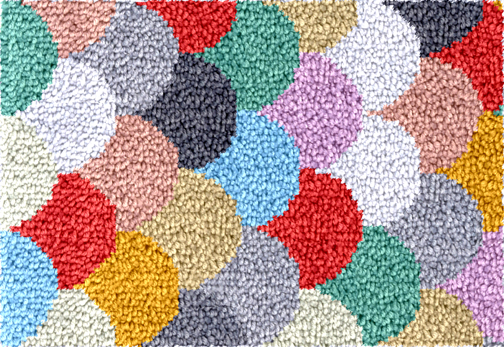 Diy Electronics Kits For Adults - geometry Large latch hook rug kit