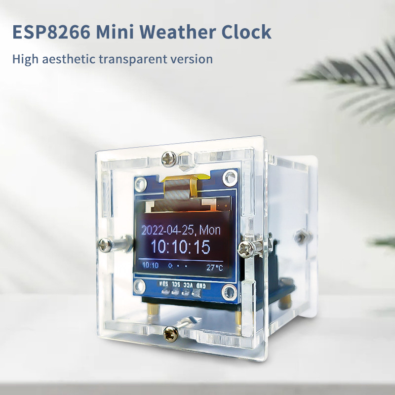 ESP8266 Mini Weather Clock Kit - đánh giá và giá Diy Electronics Tool Kit