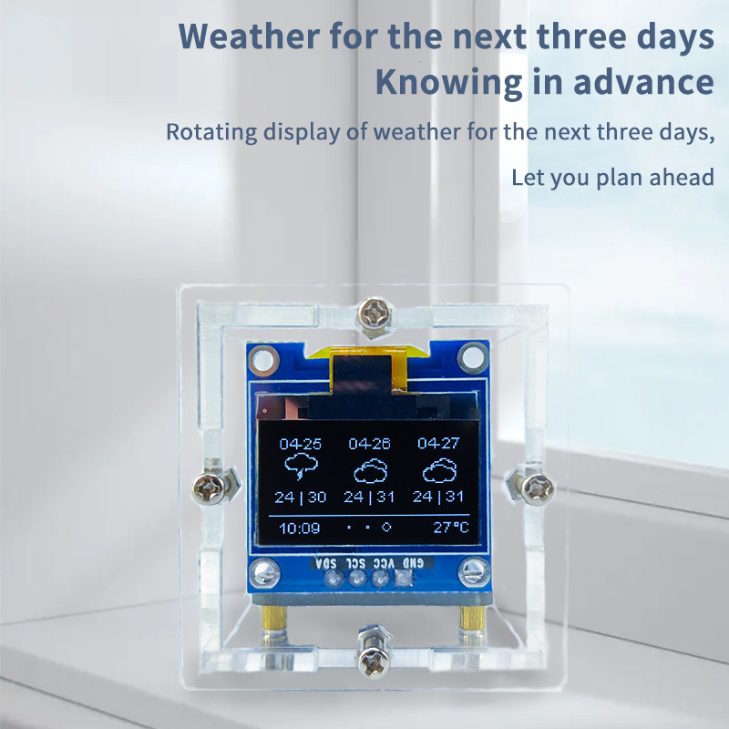 ESP8266 Mini Weather Clock Kit - đánh giá và giá Diy Electronics Tool Kit