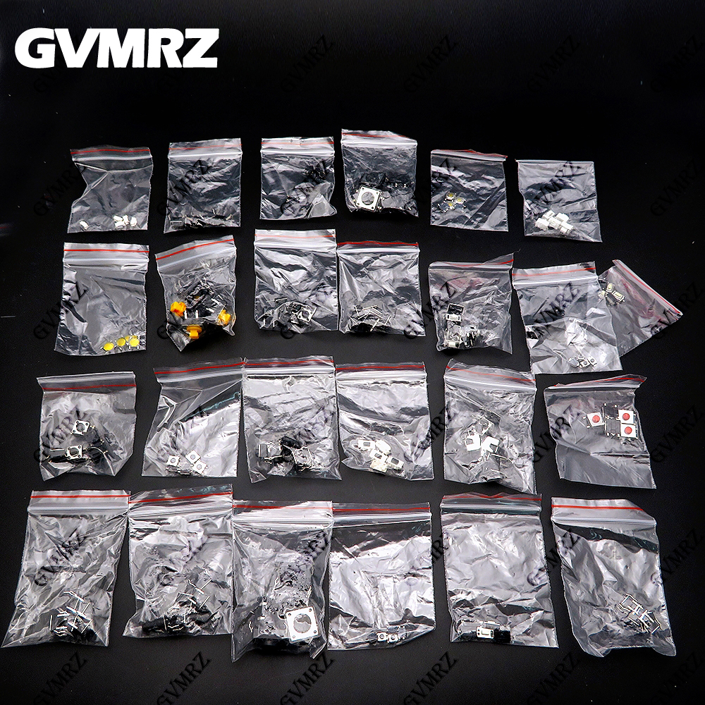 125PCS 25Values Assorted Push  - đánh giá và giá Diy Electronics Com