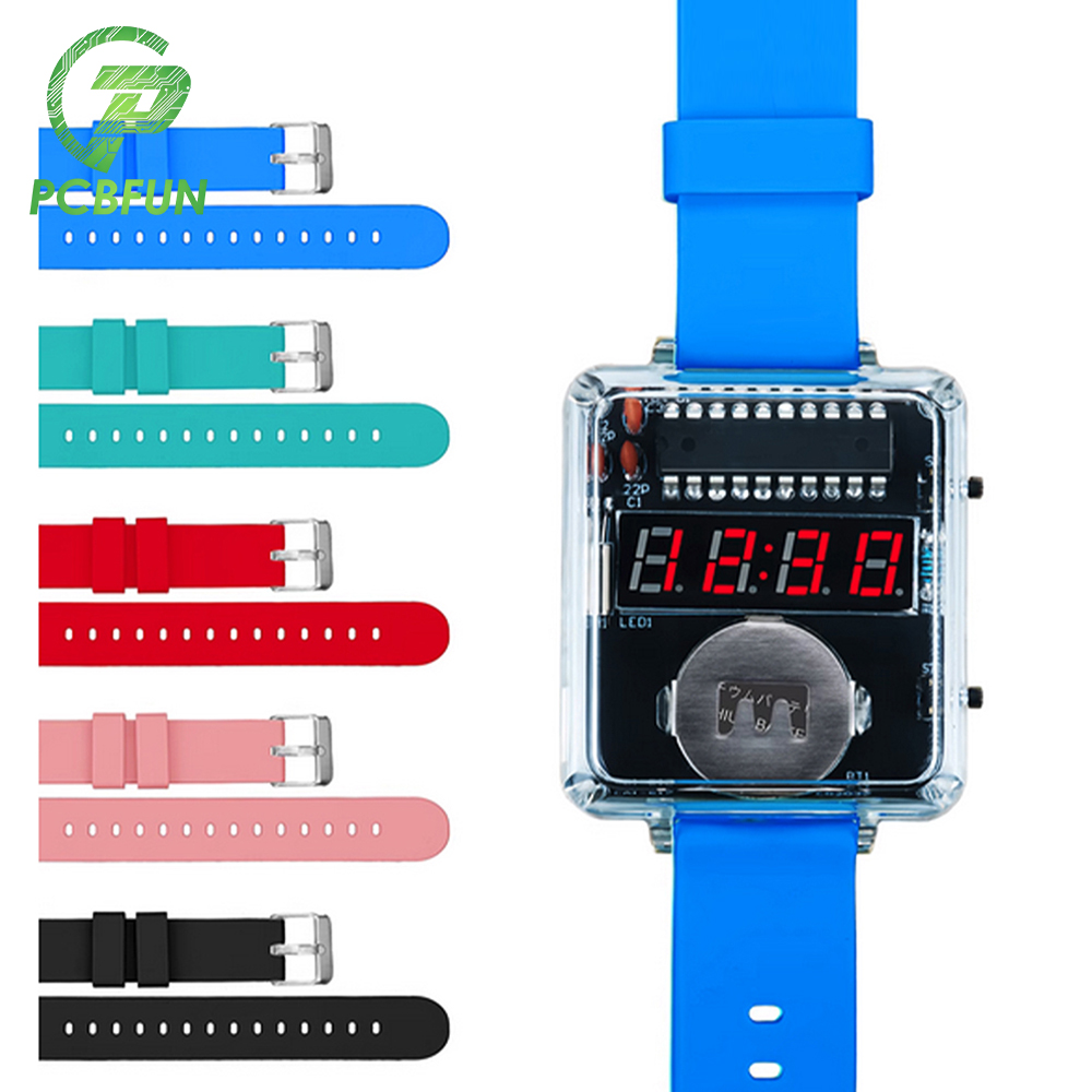DIY Electronic Watch Kit LED D - đánh giá và giá Diy Electronics Youtube