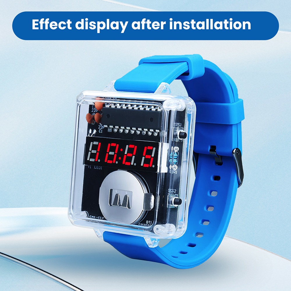 DIY Electronic Watch Kit LED D - đánh giá và giá Diy Electronics Youtube