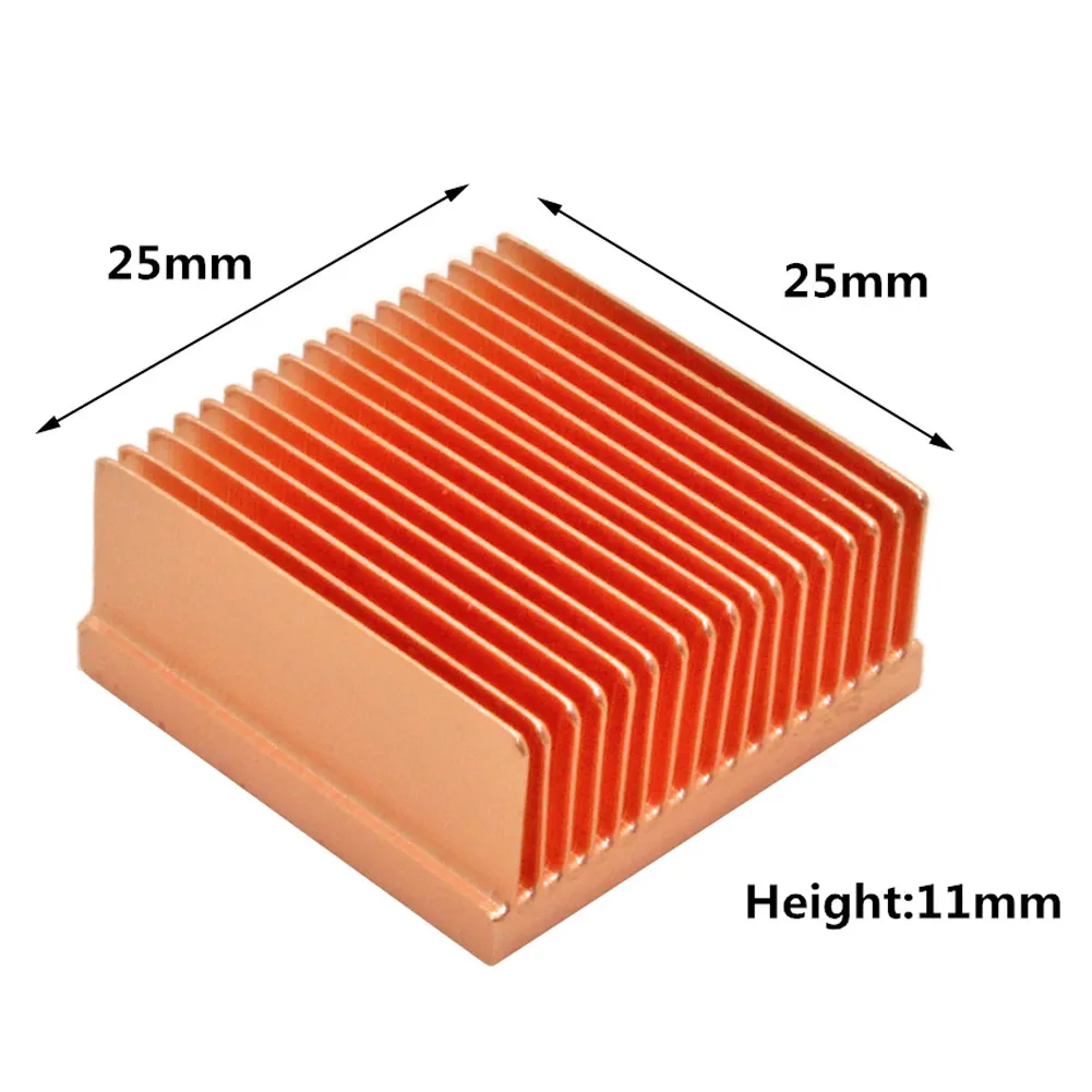 25x25x11mm Pure Copper Heatsin - đánh giá và giá Diy Electronics Raspberry Pi