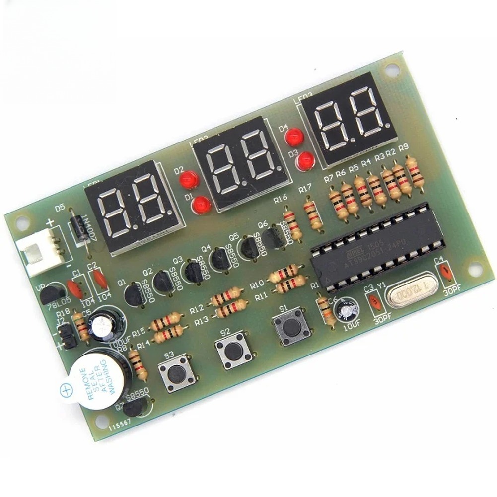 12V Digital Clock DIY Kit Alar - đánh giá và giá Useful Diy Electronics Projects