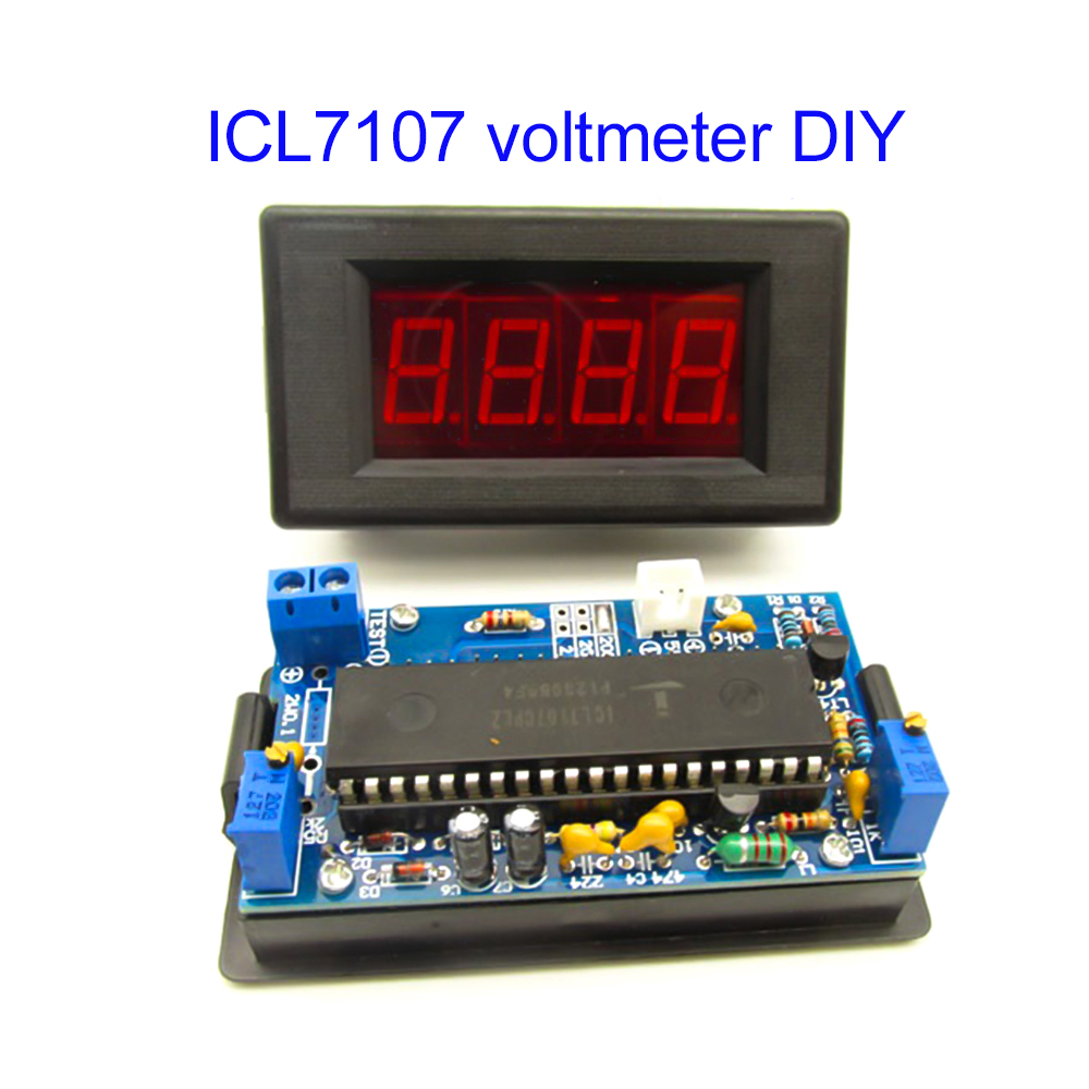 ICL7107 Voltmeter DIY Kit Part - đánh giá và giá Diy Electronics Com