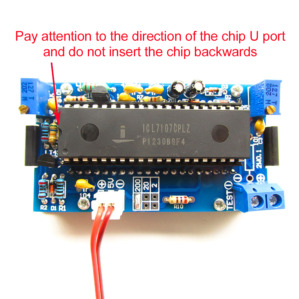 ICL7107 Voltmeter DIY Kit Part - đánh giá và giá Diy Electronics Com