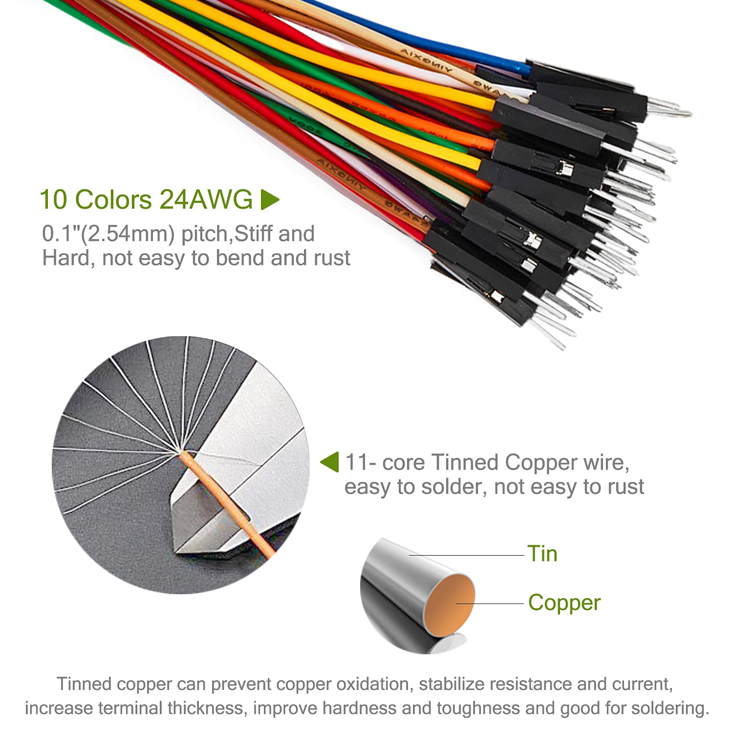 120pcs 40 Pin Breadboard Jumpe - đánh giá và giá Breadboard Jumper Wire