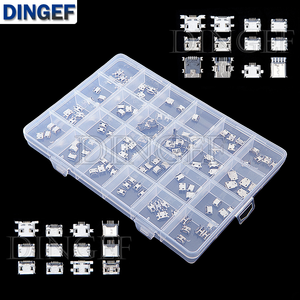 120Pcs Micro USB Connector Kit - đánh giá và giá Diy Electronics Tool Kit