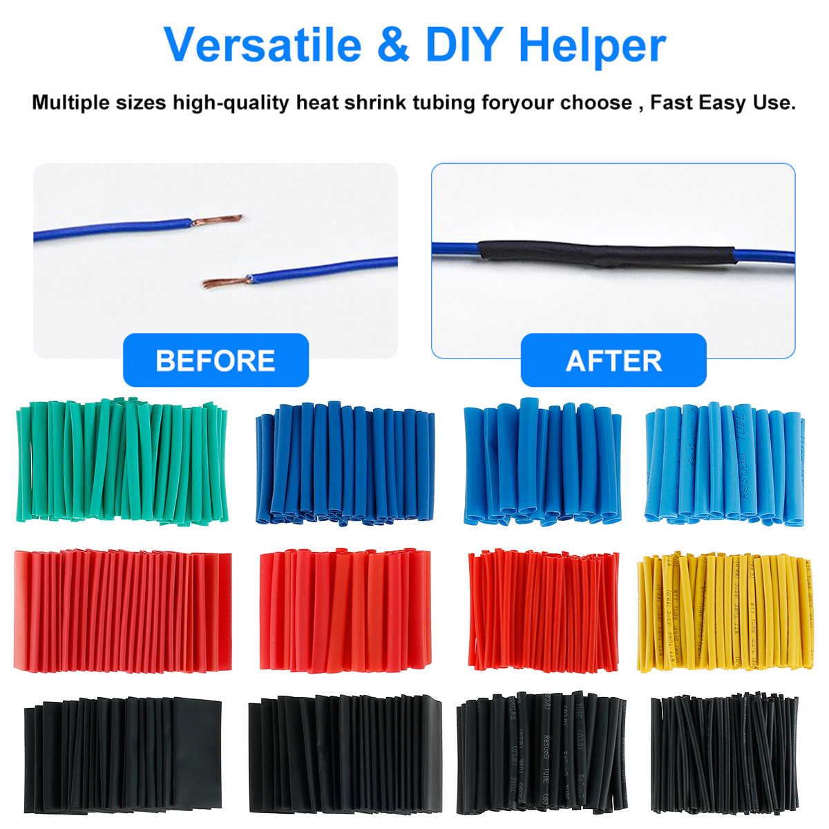 560/750Pcs Heat Shrink Tubing  - đánh giá và giá Heat Shrink Tubing