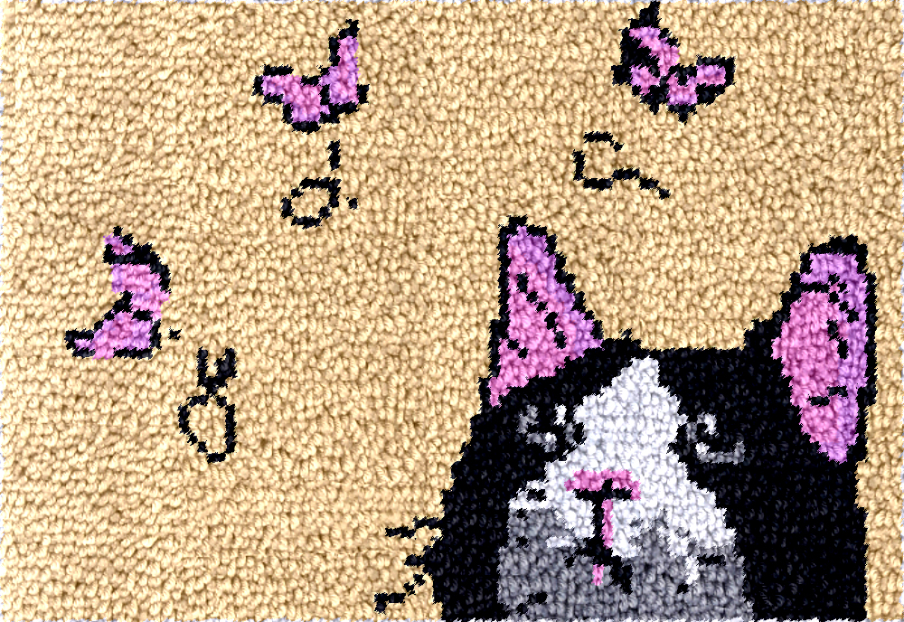 Cat Butterfly latch hook kits  - đánh giá và giá Diy Electronics Kits For Adults