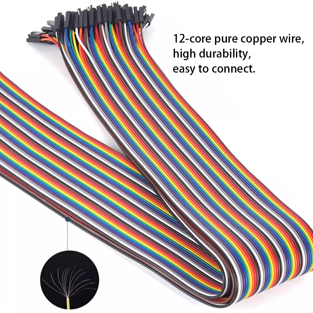 40pin Multicolored Dupont Jump - đánh giá và giá Breadboard Jumper Wire