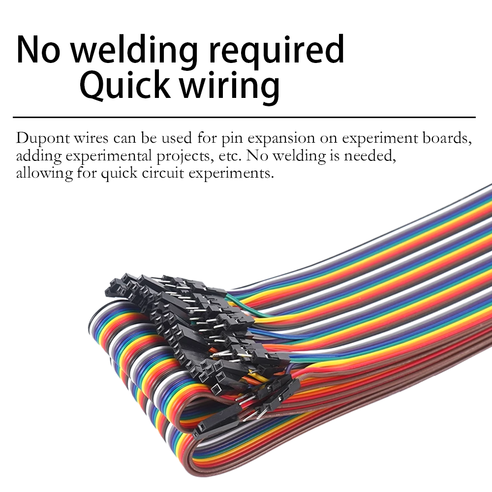 40pin Multicolored Dupont Jump - đánh giá và giá Breadboard Jumper Wire