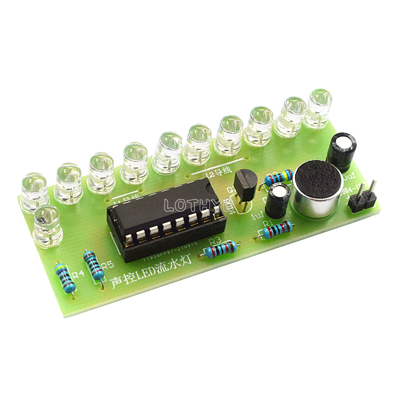 CD4017 Voice Control LED Water - đánh giá và giá Diy Electronics Tool Kit