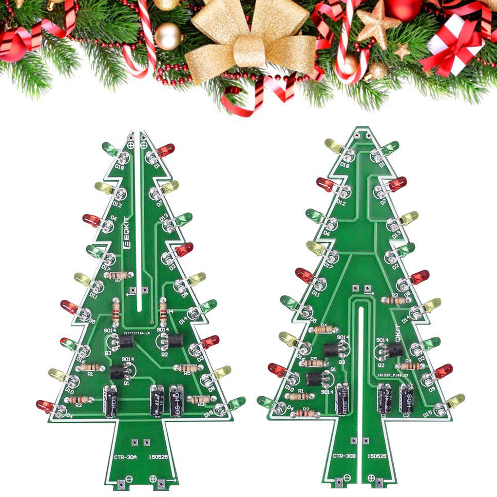 DIY Christmas Tree LED Flash K - đánh giá và giá Diy Electronics Tool Kit