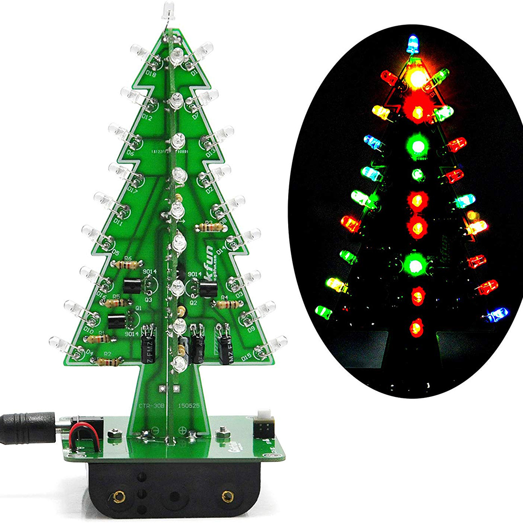 DIY Christmas Tree LED Flash K - đánh giá và giá Diy Electronics Tool Kit