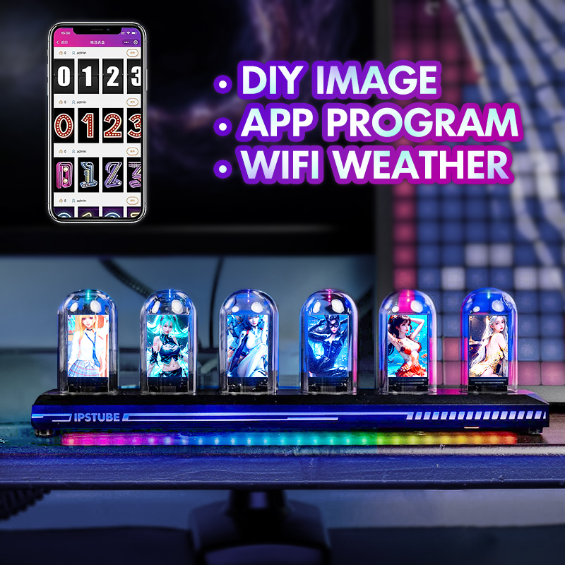 IPS Full Color Display Nixie T - đánh giá và giá Diy Electronics Table