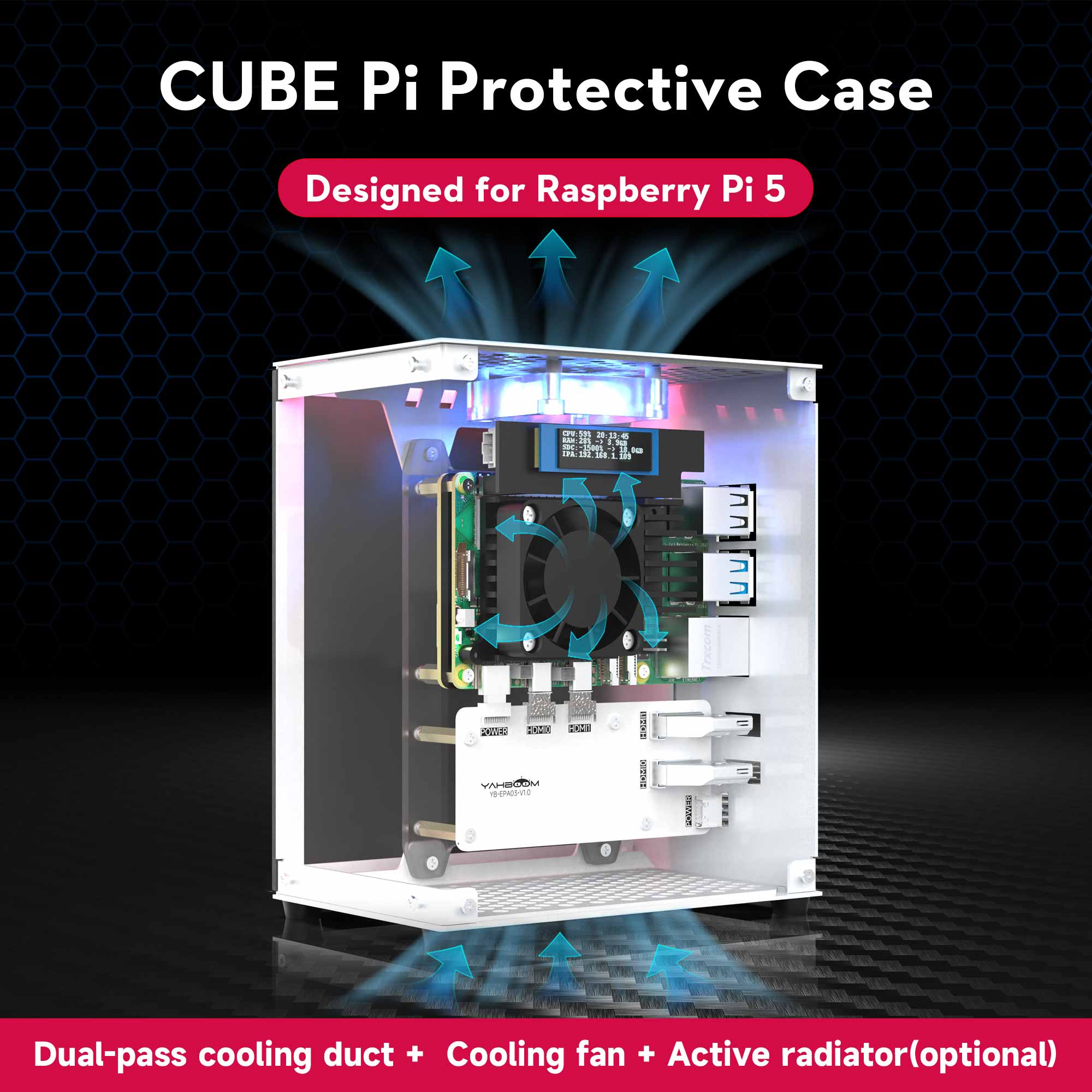 Raspberry Pi 5 Case Protective - đánh giá và giá Diy Electronics Raspberry Pi