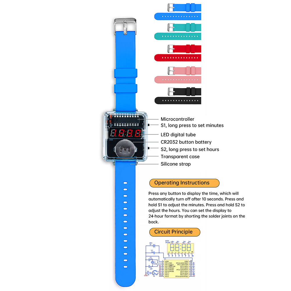 DIY Electronic Watch Kit 0.28' - đánh giá và giá Diy Electronics Youtube